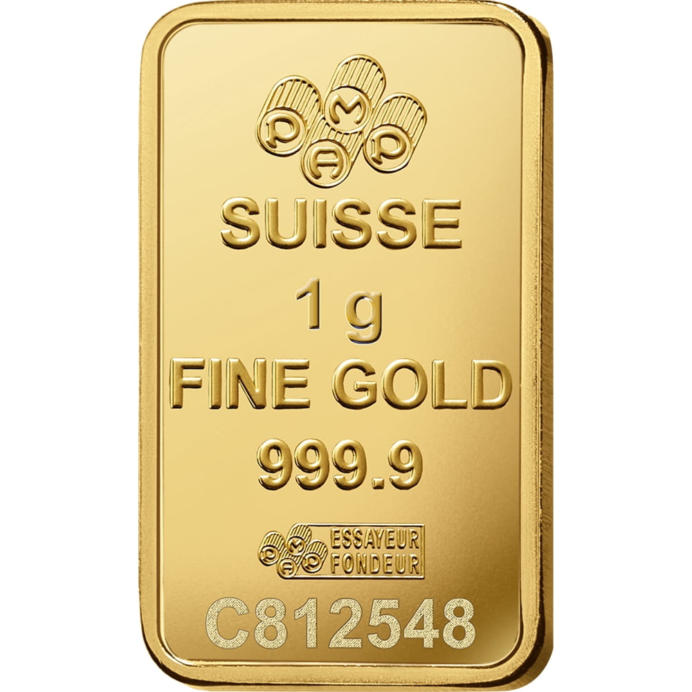 PAMP Suisse Fortuna 1 Gram .9999 Gold Bar Sealed Assay Card