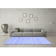 thumbnail image 3 of Ahgly Company Machine Washable Indoor Square Oriental Blue Traditional Area Rugs, 8' Square, 3 of 4