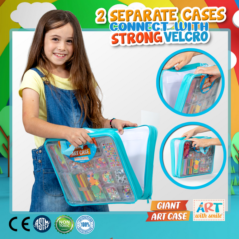 Arts and Crafts Supplies for Kids - 1600+Pcs Craft Kits for Kids