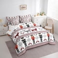 thumbnail image 3 of Castle Fairy Animal Deer 7-Piece Queen Teens’ Christmas Nutcracker Winter Snowflake Lightweight Bedding Set, 3 of 8