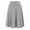 Grey, variant on Womens Skirts Solid Color Casual Elastic High Waist Pleated Midi Long Skirt