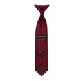 thumbnail image 4 of Jacob Alexander 11 inch Young Boys' Ties - Pre-Tied Clip-On Neckties for Kids Formal Wedding Graduation School Uniforms - Burgundy, 4 of 7