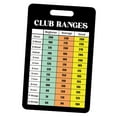 thumbnail image 4 of Hoja de trucos de rango de rango de de de de clubes de golf, herramienta esencial, fácil transporte, tarjeta de distancia del libro de yardas para, 4 of 8