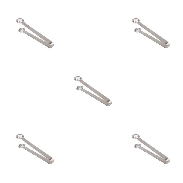 Toystoory Pinzas para alimentos, pinzas de acero inoxidable para ensalada, postre, cocina, Bar para el hogar, Buffet, postre lavable, pinzas para café al Type2 NO2 Toystoory CBP443085