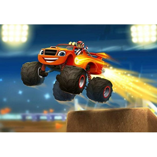 1 4 Sheet Blaze And The Monster Machines Edible Frosting Cake Topper Image Abpid Walmart Com
