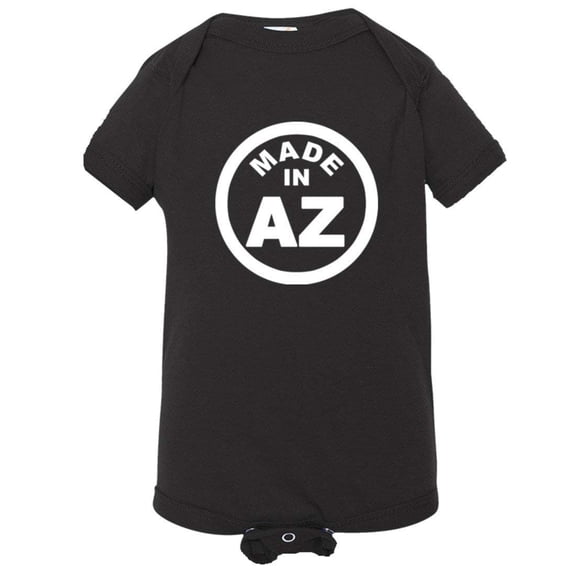 PleaseMeTees™ Baby From Born Made In Arizona AZ Logo Label Tag HQ Jumper