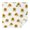 White Green Leaf, variant on White Sunflower Seed Leaf Pattern Square Tablecloth,Waterproof Square Table Cover,Wipeable Spillproof Washable Table Cover for Home Kitchen Party Decor 42"X42"(107x107cm)