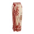 thumbnail image 4 of Cover Up Women's Slimming Sheer Mesh Cover Up Dress Tunic with Waist for Beach Swimwear Hawaiian Print Mid Calf Red One Size, 4 of 4