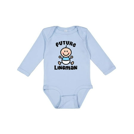 

Inktastic Future Lineman in Training Baby Gift Gift Baby Boy Long Sleeve Bodysuit