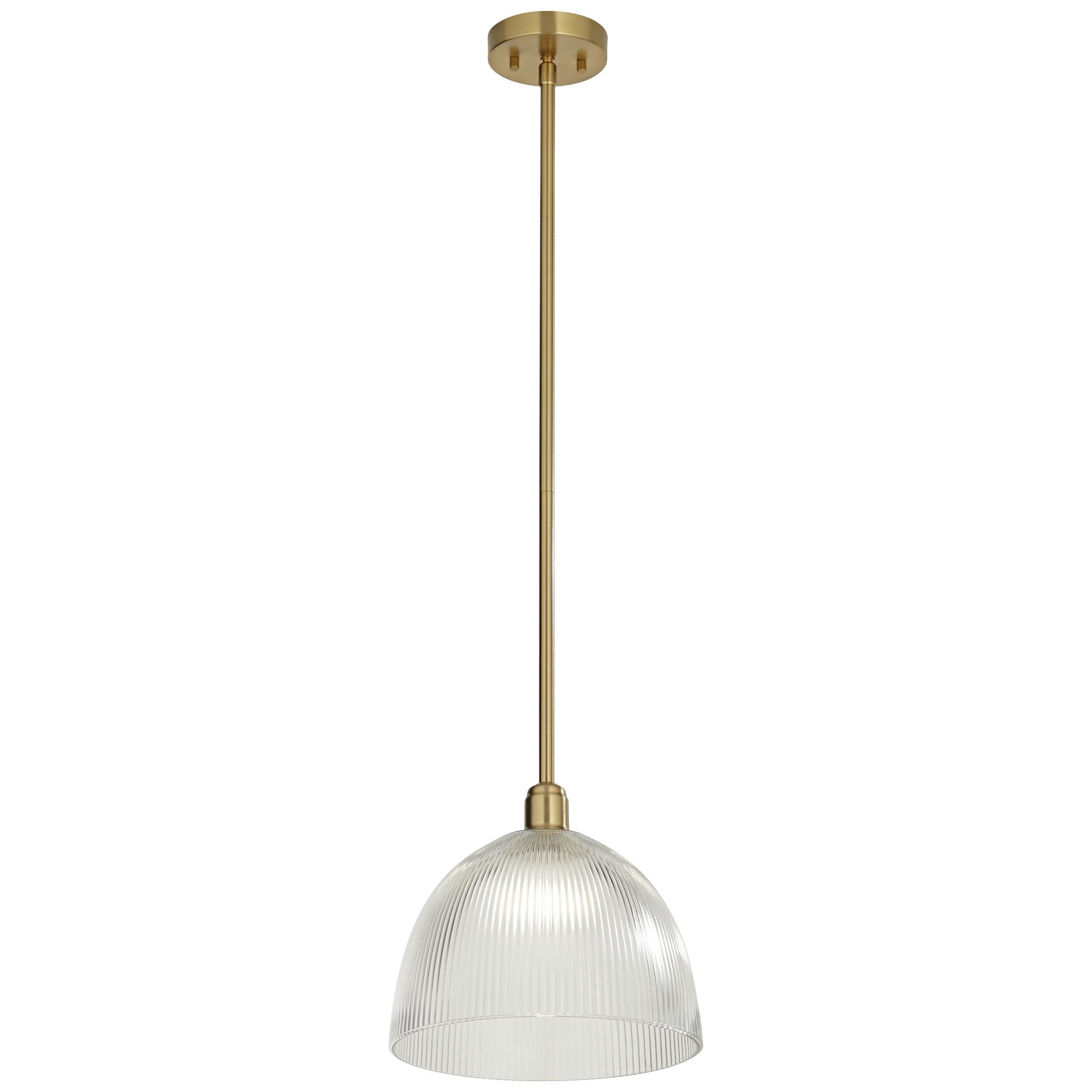 360 Lighting Williams 12" Modern Pendant Ceiling Light Fixture Dining Room Over Table Kitchen Island Dome Antique Brass Mini
