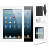 Refurbished Apple iPad 3 32GB White -Wifi + 3G AT&T - Bundle - Case, Rapid Charger, Pre-Installed Tempered Glass & Stylus Pen