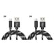 thumbnail image 3 of Seitruly Cable de carga Tipo-C Cable de carga rápida Cable de datos trenzado de nailon Accesorio para cable de teléfono, 2 metros, negro Negro 2 metros 2piezas, 3 of 6