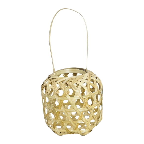 Candelabro tejido colgante con asa, farol tejido para hacer tú mismo, para sala de estar, jardín, patio, dormitorio,