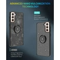 thumbnail image 4 of is Specially Designed for Samsung Galaxy S21 Anti-Scratches,Anti-Fingerprint, Built-in 360° Rotating Ring Bracket Solid and Durable Magnetic car Phone case, Suitable for 6.2inches Male-Black, 4 of 12