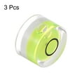 thumbnail image 3 of 3 Packs Round Bubble Level 12x7.5mm Mini Circular Bullseye Spirit Levels for Leveling Camera Tripod Telescope, Lime, 3 of 6