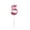 5, variant on VKLU Pink Number 2 Candle, 1.97" Metallic Birthday Candle, Drip-Free Numeral Cake Topper for Birthday, Anniversary and Celebration