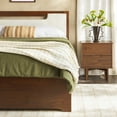 thumbnail image 5 of Walker Edison Mid Century Modern Solid Wood Storage Bed Walnut, 5 of 14