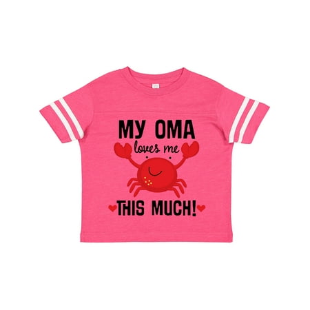 

Inktastic Oma Loves Me Grandson Gift Toddler Boy or Toddler Girl T-Shirt