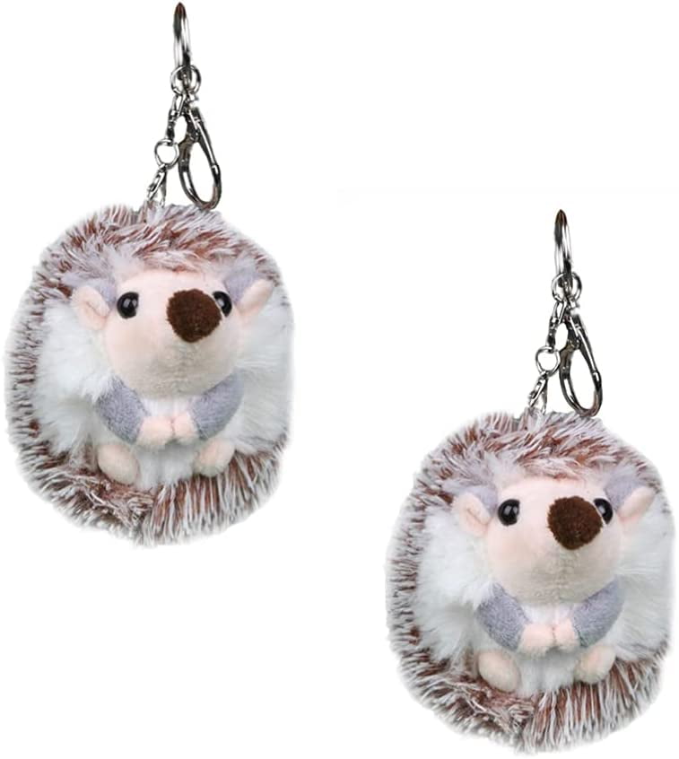Cute Small Bear Real Rex Rabbit Fur Keychain Plush Toy Girl Bag Hanging  Ornaments Women Car Key Metal Ring Pendant Birthday Gift