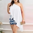 thumbnail image 2 of IROINNID Deals Cocktail Dress for Women Wedding Guest Sexy Elegant Off Shoulder Short Sleeve Wedding Printed Wrap Bodycon Ruffle Summer Dresses Cocktail Dress,White, 2 of 5