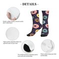 thumbnail image 6 of Crew Socks for Women Men Athletic - Donut Print No.9065 Soft Comfort Breathable Mid-Calf Sole Running Socks Womens Men, 6 of 7