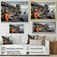 thumbnail image 4 of Designart "Pier in Monochrome II" Coastal Pier Floater Framed Canvas Wall Art, 4 of 7