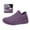 Purple, variant on Willtoo Sneakers for Women Breathable Mesh Slip‑on Knit Walking Shoes Lightweight Thick Platform Sole Elevated Casual Tennis Shoes