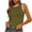 Green, variant on DailyTrove Women's Striped Patchwork Sleeveless Tank - Casual V-Neck Top, Preppy for School & Daily