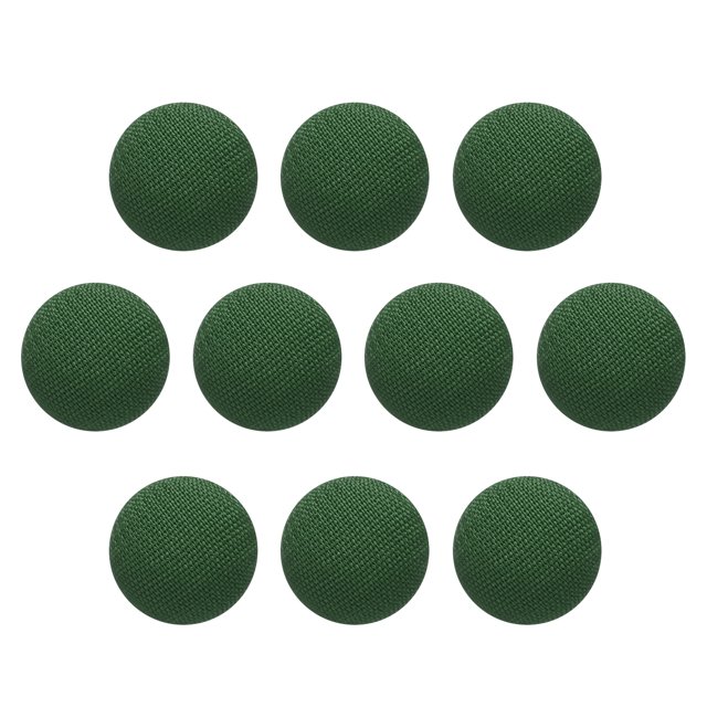 Uxcell 10pcs Botón de tela cubierto de 10mm, botón redondo de costura, verde militar