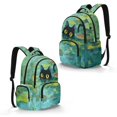 thumbnail image 2 of DISNIMO Cat Printed Cute Backpack for Kids Girls 17 Inch Lightweight Bookbag with Padded Straps for Elementary Middle Students, Back to School Gifts, 2 of 7