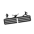 thumbnail image 1 of Colgador de medallas, soporte para medallas, resistente, utilitario, versátil, ahorra espacio, metal negro, almacenamiento de medallas para correr, 30 x 119 cm, 1 of 9