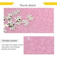 thumbnail image 2 of FREEAMG Pink Glitter Texture Puzzle 500 Pieces - Wooden Jigsaw Puzzles for Family Games - Suitable for Teenagers and Adults, 2 of 7