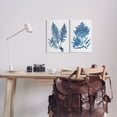thumbnail image 2 of Stupell Industries Bold Blue Ferns Woodland Nature Botanical & Floral Painting Unframed Art Print Wall Art, Set of 2, 2 of 7