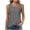 Dark Gray Shirts for Women, variant on Pxxlle Eyelet Tops for Women Summer Sleeveless Tank Top Solid Color Breathable Beach Vacation Shirts Casual V Neck Tunic Blouse Dark Gray XXL