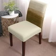 thumbnail image 2 of Dining Chair Covers Set of 8,Vintage Light Brown Ombre Universal Stretch Kitchen Seat Covers Parsons Chair Protector Slipcover for Home Restaurant Party Decor,Farmhouse Gradient Pattern, 2 of 6