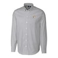 thumbnail image 2 of Men's Cutter & Buck Charcoal Miami Dolphins Throwback Logo Stretch Oxford Stripe Long Sleeve Button Down Shirt, 2 of 3