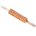 thumbnail image 1 of DOLITY Halloween Embossed Rolling Pin Portable Cookie Stamp for Baking Pies Waffles L, 1 of 9