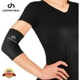 thumbnail image 1 of COPPER HEAL Elbow Compression Sleeve - Best Medical Recovery Elbow Brace Guaranteed with Highest Copper Infused Content - Support Stiff Sore Muscles and Joints Tendonitis Arm Tennis, 1 of 1