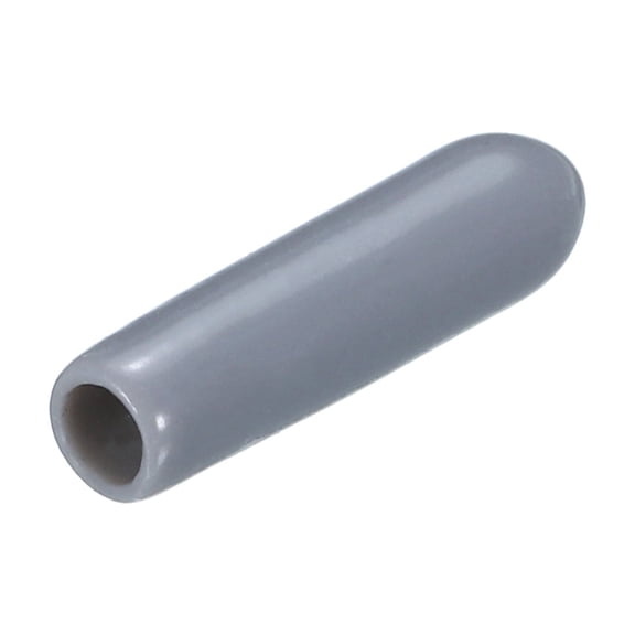 20Pcs Rubber End Caps 3mm(1/8") ID Vinyl Round Tube Bolt Cap Cover Screw Thread Protector Grey