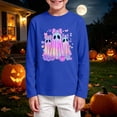 thumbnail image 2 of Gubotare Shirts Boys Toddler Boys Girls Print Shirt Kids Long Sleeve Fall Tee Tops Size 9-10 (Dark Blue,9-10 Years), 2 of 5