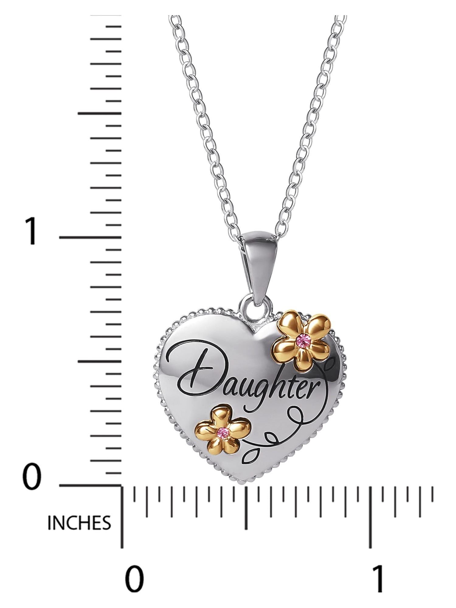 Hallmark Diamonds Heart Necklace 1/15 ct tw Sterling Silver 18