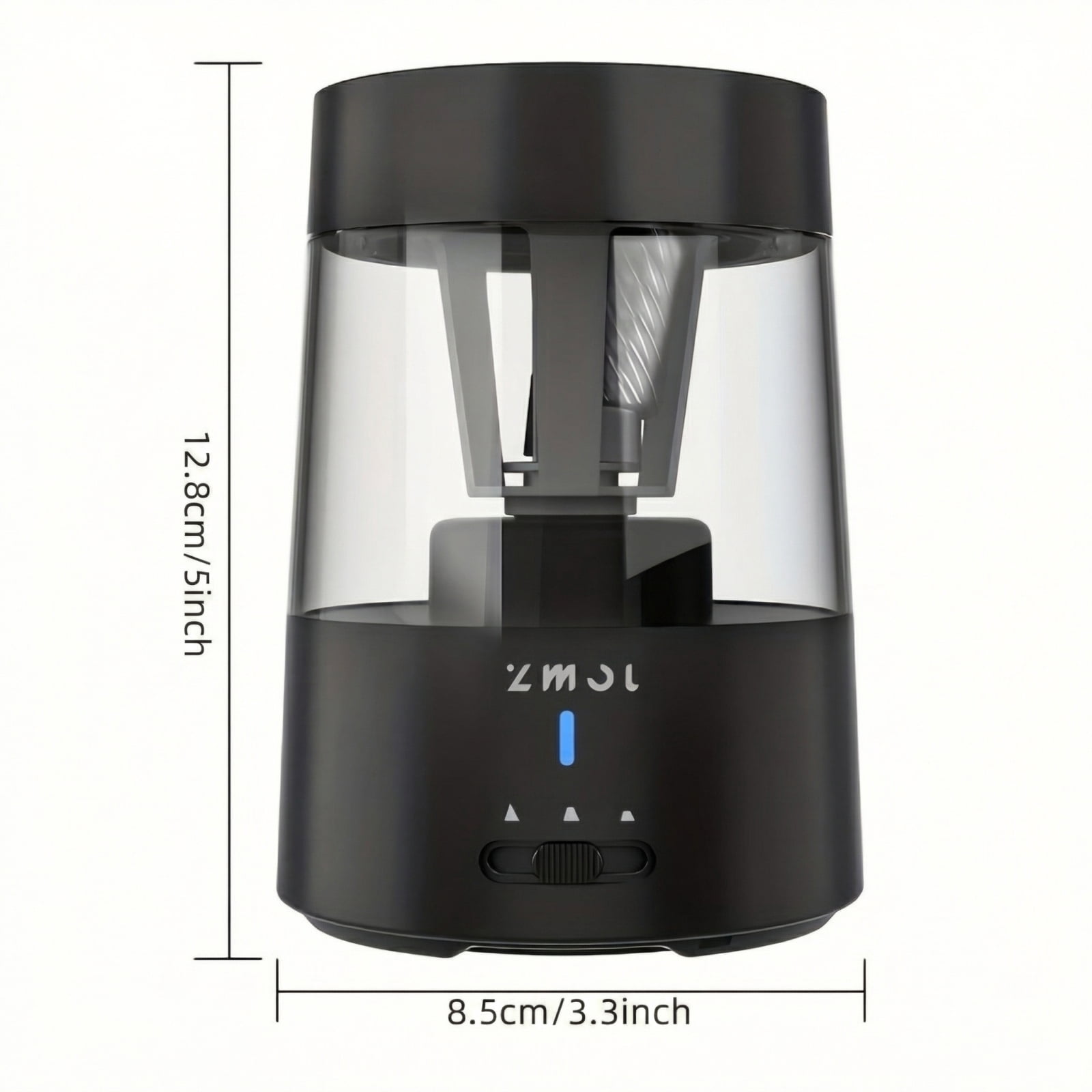 Fully Automatic Electric Pencil Sharpener, Type-C Rechargeable Auto In & Out Sharpener, Anti-Jam Heavy-Duty Blade for Standard & Colored Pencils, Ideal for Classroom Home Office