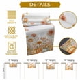 thumbnail image 5 of Pumpkin Flowers Table Runner, Autumn Thanksgiving Kitchen Dining Table Decoration for Home Party Decor 13x36 Inches, 5 of 9