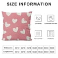 thumbnail image 5 of SHANXI  Pink Valentines Pillow Covers Valentine' Day Love Heart Holiday Decorative Throw Pillows Valentine Cushion Cases for Couch Home Sofa Living Room Outdoor 22x22in, 5 of 5