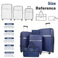 thumbnail image 6 of Luggage Sets 5 Piece with Duffel Bag, Hardside Suitcase Set with Spinner Wheel and TSA Lock, Lightweight Travel Luggage for Men and Women, Dark Blue, 6 of 9