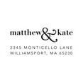 thumbnail image 2 of Personalized Rectangular Self-Inking Rubber Stamp - Matthew & Kate, 2 of 2