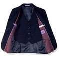 thumbnail image 3 of Jodano Boy's 2141406 Formal 3 Piece Stretch Slim Fit Dress Suit - Navy - 12, 3 of 4