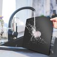 thumbnail image 2 of 5pcs Practical Stove Burner Covers Durable Gas Range Protector Reusable Hob Stovetop Liners Clean Mat Pad (Black, 27x27x, 2 of 8