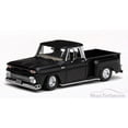 thumbnail image 1 of 1965 Chevy C-10 Stepside Lowrider Pickup Truck, Black - Sun Star 1388 - 1/18 Scale Diecast Model Toy Car - CLEARANCE!, 1 of 1