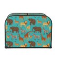 thumbnail image 2 of Picia Cute Animals Print 4 Slice Toaster Cover , Toaster Protector Dustproof Kitchen Appliance Cover, Kitchen Appliance Dustproof Protector, 2 of 7